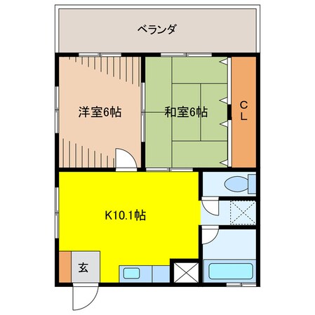 オアシスいとかずの物件間取画像